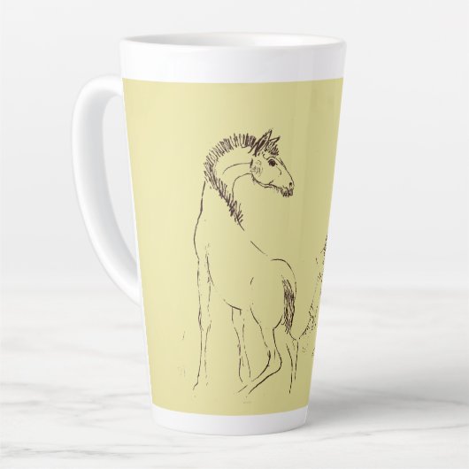 Die Künstlerin Latte Tasse (Linke Ecke)