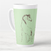 Die Künstlerin Latte Tasse (Linke Ecke)