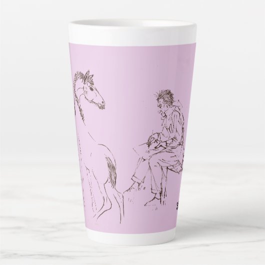 Die Künstlerin Latte Tasse (Vorderseite)