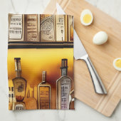 Die künstlerische Aquarellfarbe der Rückseite der  Geschirrtuch (Viertel Falte)