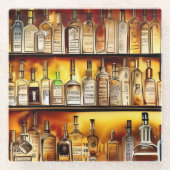 Die künstlerische Aquarellfarbe der Rückseite der  Glasuntersetzer (Vorderseite)