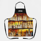 Die künstlerische Aquarellfarbe der Rückseite der Schürze (Vorderseite)