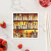 Die künstlerische Aquarellfarbe der Rückseite der  Serviette (Beispiel)