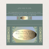 Die künstlerische Faltkarte Visitenkarten (Außenseite Aufgefaltet)