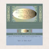 Die künstlerische Faltkarte Visitenkarten (Innenseite Aufgefaltet)