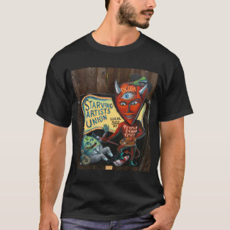 Die künstlerische Gewerkschaft im Shirt verhungern
