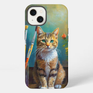Die künstlerische Katze iPhone 13 Hülle