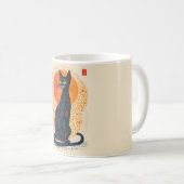 Die künstlerische Katze Kaffeetasse (VorderseiteRechts)