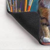 Die künstlerische Katze Mousepad (Ecke)