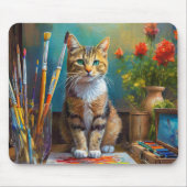 Die künstlerische Katze Mousepad (Vorne)