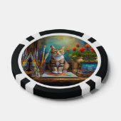 Die künstlerische Katze Pokerchips (Einzeln)