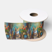 Die künstlerische Katze Satinband (Spule)