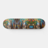 Die künstlerische Katze Skateboard (Horizontal)