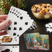 Die künstlerische Katze Spielkarten (In Situ)