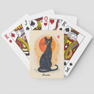 Die künstlerische Katze Spielkarten