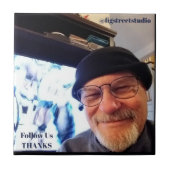 Die künstlerische Keramik Fliese (Vorderseite)