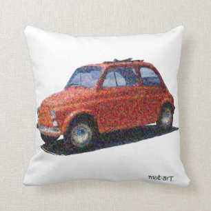 Die künstlerische klassische Fiat 500 Kissen