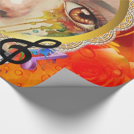 Die künstlerische Palette Geschenkpapier (Ecke)