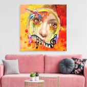 Die künstlerische Palette Leinwanddruck (Insitu (Wohnzimmer))