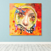 Die künstlerische Palette Leinwanddruck (Insitu (Holzboden))