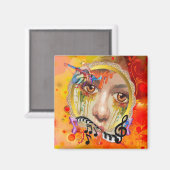 Die künstlerische Palette Magnet (Vorderseite/Rückseite)