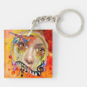 Die künstlerische Palette Schlüsselanhänger (Rückseite)