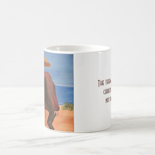 Die künstlerische Version von Magrittes "Der Thera Kaffeetasse (Mittel)