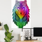 Die künstlerische Vision der Sigma Wolf Illustrati Poster (Heimbüro)