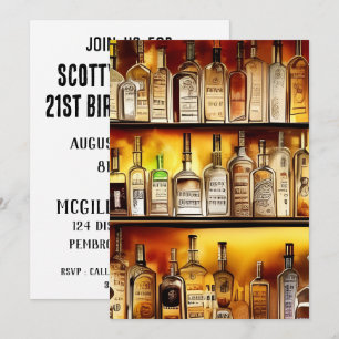 Die künstlerische Wasserfarben-Party hinter der Ba Einladung