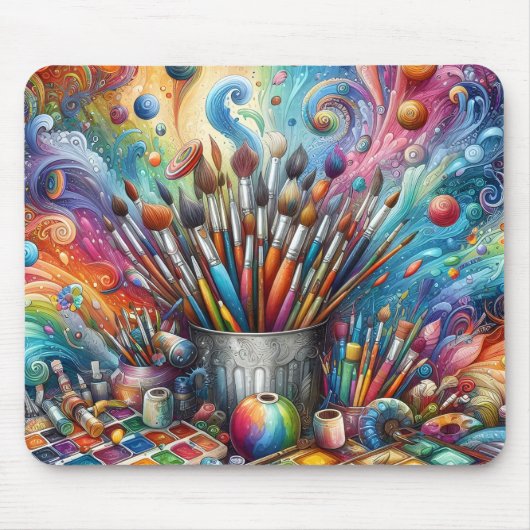 Die Künstlerpalette Mousepad (Vorne)