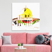 Die Kuppel des Felsens: Ein Symbol des Friedens Leinwanddruck (Insitu (Wohnzimmer))