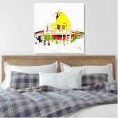Die Kuppel des Felsens: Ein Symbol des Friedens Leinwanddruck (Insitu (Schlafzimmer))