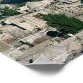 Die Kuppel des Felsens, gebaut AD 692 Poster (Ecke)