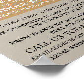 Die Kuppel des Felsens, Jerusalem, Reiseagentur Poster (Ecke)