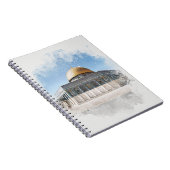 Die Kuppel des Felsens Schöne islamische Heilige S Notizblock (Rechte Seite)