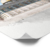 Die Kuppel des Felsens Schöne islamische Heilige S Poster (Ecke)