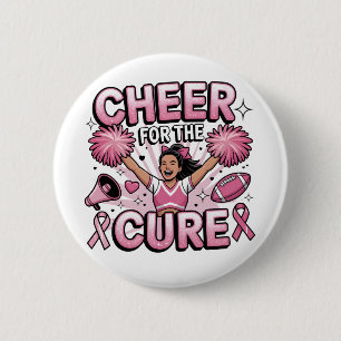Die Kur-Leopard-Cheer Pink Football Button