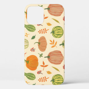 Die Kürbis sind grün und orange, das Muster ist na Case-Mate iPhone Hülle