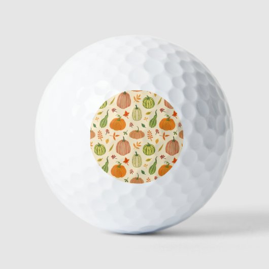 Die Kürbis sind grün und orange, das Muster ist na Golfball (Vorderseite)