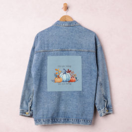 Die Kürbisfashion der Frauen Denim Jacket Jeansjacke