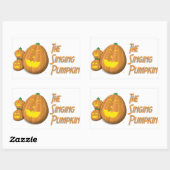 Die Kürbiskleber Rechteckiger Aufkleber (Blatt)