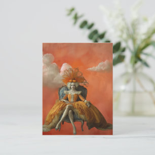 Die Kürbiskönigin   Postcard Surreal Art Postkarte