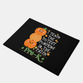 Die Kürme im Patch Pre-K Halloween-Lehrer Fußmatte (Schrägansicht)