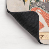 Die Kurtisane mit Geisha Katze Kitagawa Utamaro Mousepad (Ecke)