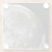 Die Kurve der Astronomie des Mondes Glasuntersetzer (Rückseite)