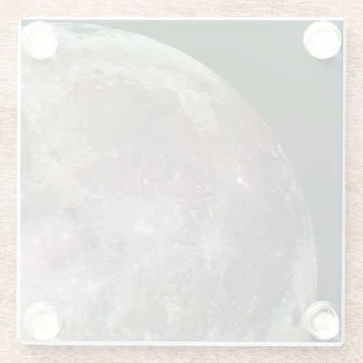 Die Kurve der Astronomie des Mondes Glasuntersetzer (Rückseite)