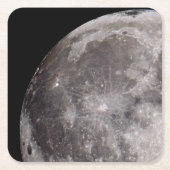 Die Kurve der Astronomie des Vollmonds Rechteckiger Pappuntersetzer (Vorderseite)