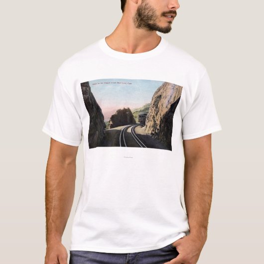 Die kurze Linie Eisenbahn-Auto T-Shirt (Vorderseite)