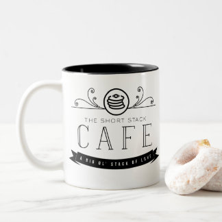 Die kurze Stapel-Tasse Zweifarbige Tasse
