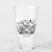 Die Kurzen Tumbler-Tauben Glas (Vorderseite)